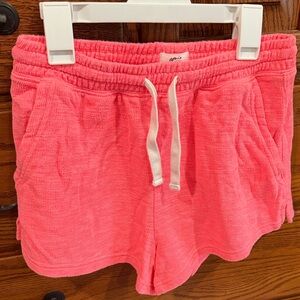 Women's coral Terry Cloth Shorts